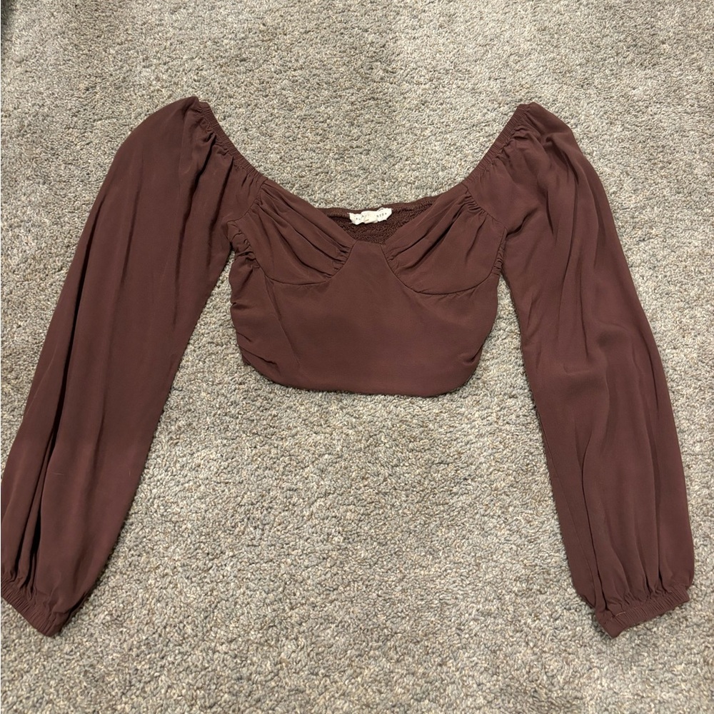 pacsun cropped long sleeve